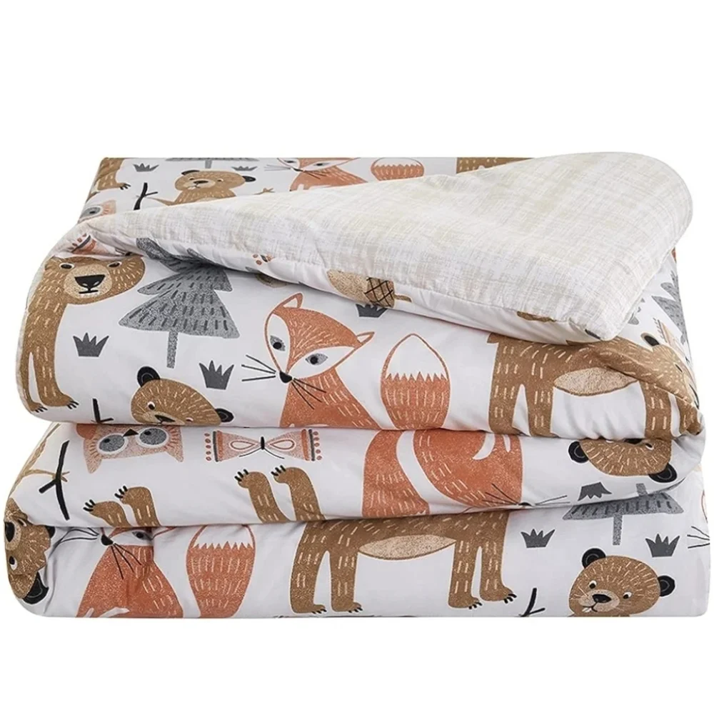 Twin Littler Campers Reversible 2 Pieces Bedding Comforter Set